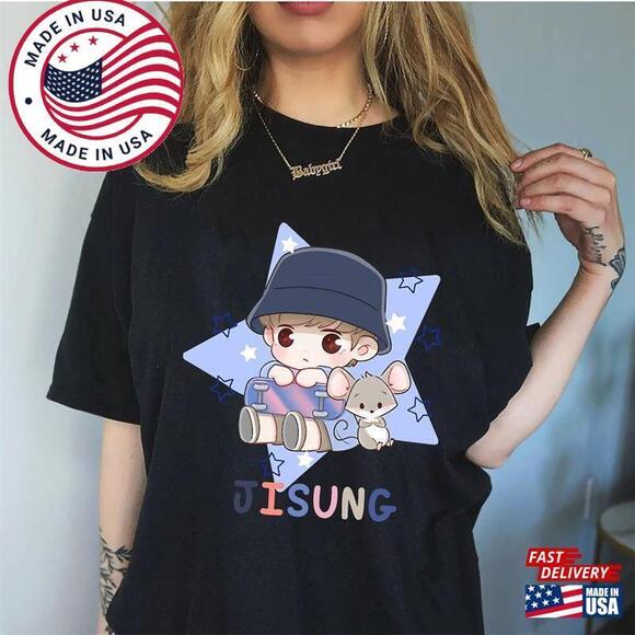 Tops - Jisung Nct Dream Chibi Member Shirt Kpop  T-Shirt